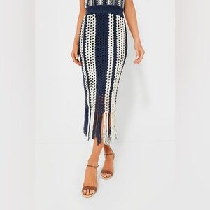 MOON RIVER
Navy and Ivory Crochet Skirt